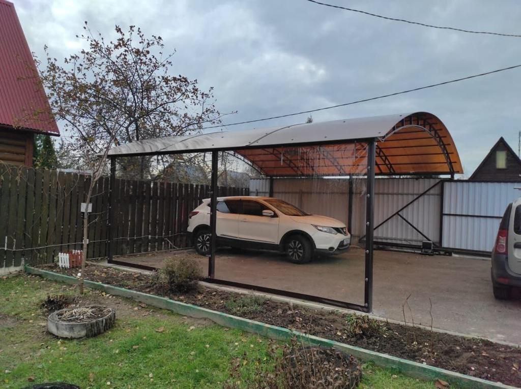 Прозрачные шторы ПВХ для навеса под автомобиль в Раменском